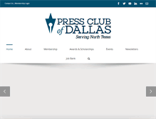 Tablet Screenshot of pressclubdallas.com